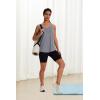 image:imageWIHOLL Womens Workout Tank Tops Sleeveless Athletic Racerback for Gym Yoga Running  Summer Fitness Tops Scoop Neck SXXLGrey