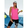 image:imageWIHOLL Womens Workout Tank Tops Sleeveless Athletic Racerback for Gym Yoga Running  Summer Fitness Tops Scoop Neck SXXLHot Pink