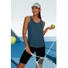 image:imageWIHOLL Womens Workout Tank Tops Sleeveless Athletic Racerback for Gym Yoga Running  Summer Fitness Tops Scoop Neck SXXLNavy Blue