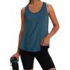 image:imageWIHOLL Womens Workout Tank Tops Sleeveless Athletic Racerback for Gym Yoga Running  Summer Fitness Tops Scoop Neck SXXLNavy Blue