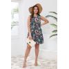 image:imageWIHOLL Casual Dresses for Women Crewneck Sleeveless Tank Dress Summer Spring Boho Vacation ClothesBlue Gray Floral