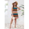 image:imageWIHOLL Casual Dresses for Women Crewneck Sleeveless Tank Dress Summer Spring Boho Vacation ClothesColorful Stripe