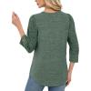image:imageWIHOLL Long Sleeve Shirts for Women Lightweight Sweaters Fall Outfits 2026 Color Block Winter Clothing Dressy Casual Soft02green1