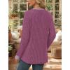 image:imageWIHOLL Long Sleeve Shirts for Women Lightweight Sweaters Fall Outfits 2026 Color Block Winter Clothing Dressy Casual Soft05hot Pink