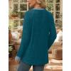 image:imageWIHOLL Long Sleeve Shirts for Women Lightweight Sweaters Fall Outfits 2026 Color Block Winter Clothing Dressy Casual Soft05teal Blue