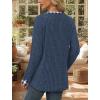 image:imageWIHOLL Long Sleeve Shirts for Women Lightweight Sweaters Fall Outfits 2026 Color Block Winter Clothing Dressy Casual Soft08blue Plaid