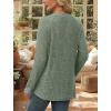 image:imageWIHOLL Long Sleeve Shirts for Women Lightweight Sweaters Fall Outfits 2026 Color Block Winter Clothing Dressy Casual Soft08light Green