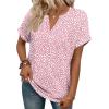 image:imageWIHOLL Womens Blouses Spring Tops Short Sleeve Shirts Dressy Casual Summer Vacation Fashion Clothing 2026Pink Dot