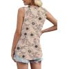 image:imageWIHOLL Womens Square Neck Tank Top0beige Flower