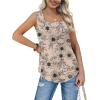image:imageWIHOLL Womens Square Neck Tank Top0beige Flower