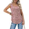 image:imageWIHOLL Womens Square Neck Tank Top0pink Flower