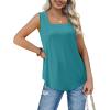 image:imageWIHOLL Womens Square Neck Tank Top2cadetblue