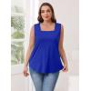 image:imageWIHOLL Womens Square Neck Tank Top3blue