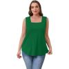 image:imageWIHOLL Womens Square Neck Tank Top3green