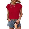 image:imageWIHOLL Womens Summer Cap Sleeve Crochet Tops Hollow Out Spring Sweaters Vacation Cruise Outfits Fashion Clothing 2026Fred