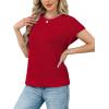 image:imageWIHOLL Womens Summer Cap Sleeve Crochet Tops Hollow Out Spring Sweaters Vacation Cruise Outfits Fashion Clothing 2026Fred