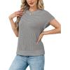 image:imageWIHOLL Womens Summer Cap Sleeve Crochet Tops Hollow Out Spring Sweaters Vacation Cruise Outfits Fashion Clothing 2026Igrey