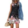 Black Colorful Floral