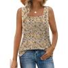 image:imageWIHOLL Womens Square Neck Tank Top0foral