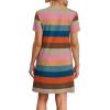 image:imageWIHOLL Boho Summer Dresses for Women Casual Loose T Shirt Dress with Pockets Beach Vacation Outfits S4XL06colorful Stripe