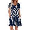 image:imageWIHOLL Boho Summer Dresses for Women Casual Loose T Shirt Dress with Pockets Beach Vacation Outfits S4XL06navy Print