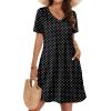 image:imageWIHOLL Boho Summer Dresses for Women Casual Loose T Shirt Dress with Pockets Beach Vacation Outfits S4XL06polka Dot