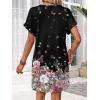 image:imageWIHOLL Dresses for Women 2026 Casual Summer Tshirt Dress Wedding Guest Dresses Fashion Beach Vacation ClothesBlack Ditsy Floral