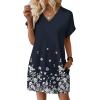 image:imageWIHOLL Dresses for Women 2026 Casual Summer Tshirt Dress Wedding Guest Dresses Fashion Beach Vacation ClothesNavy Floral