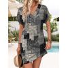 image:imageWIHOLL Dresses for Women 2026 Casual Summer Tshirt Dress Wedding Guest Dresses Fashion Beach Vacation ClothesPixel Patchwork