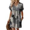 image:imageWIHOLL Dresses for Women 2026 Casual Summer Tshirt Dress Wedding Guest Dresses Fashion Beach Vacation ClothesPixel Patchwork