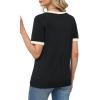 image:imageWIHOLL Short Sleeve Sweater for Women Trendy Summer Tops Crew Neck Business Casual Outfits 2026Z  Black  Apricot