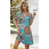 image:imageWIHOLL Summer Dresses for Women Casual V Neck Wedding Guest Dress Hawaiian Midi Dress Fashion Beach Vacation Clothes1ethnic Print