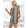image:imageWIHOLL Womens Summer Tops Short Sleeve Shirts Square Neck Spring Outfits 2026 Fashion Clothing BlousesStripes Multicoloured
