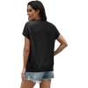 image:imageWIHOLL Womens Summer Tops Short Sleeve Sweater Work Office Business Casual Outfits Fashion Clothing01  Black