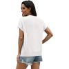 image:imageWIHOLL Womens Summer Tops Short Sleeve Sweater Work Office Business Casual Outfits Fashion Clothing02  White