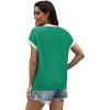 image:imageWIHOLL Womens Summer Tops Short Sleeve Sweater Work Office Business Casual Outfits Fashion Clothing05  Green
