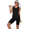 image:imageWIHOLL Workout Tops for Women Summer Athletic Tank Tops Sleeveless Shirts Beach Lightweight Gym ClothesBlack