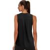 image:imageWIHOLL Workout Tops for Women Summer Athletic Tank Tops Sleeveless Shirts Beach Lightweight Gym ClothesBlack
