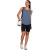 image:imageWIHOLL Workout Tops for Women Summer Athletic Tank Tops Sleeveless Shirts Beach Lightweight Gym ClothesBlue