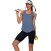 image:imageWIHOLL Workout Tops for Women Summer Athletic Tank Tops Sleeveless Shirts Beach Lightweight Gym ClothesBlue