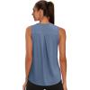 image:imageWIHOLL Workout Tops for Women Summer Athletic Tank Tops Sleeveless Shirts Beach Lightweight Gym ClothesBlue