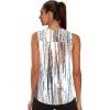image:imageWIHOLL Workout Tops for Women Summer Athletic Tank Tops Sleeveless Shirts Beach Lightweight Gym ClothesEarthy Stripes