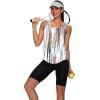 image:imageWIHOLL Workout Tops for Women Summer Athletic Tank Tops Sleeveless Shirts Beach Lightweight Gym ClothesEarthy Stripes