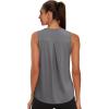 image:imageWIHOLL Workout Tops for Women Summer Athletic Tank Tops Sleeveless Shirts Beach Lightweight Gym ClothesGrey