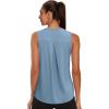 image:imageWIHOLL Workout Tops for Women Summer Athletic Tank Tops Sleeveless Shirts Beach Lightweight Gym ClothesMisty Blue