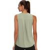image:imageWIHOLL Workout Tops for Women Summer Athletic Tank Tops Sleeveless Shirts Beach Lightweight Gym ClothesSage Green