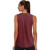 image:imageWIHOLL Workout Tops for Women Summer Athletic Tank Tops Sleeveless Shirts Beach Lightweight Gym ClothesWine Red
