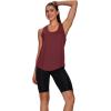 image:imageWIHOLL Workout Tops for Women Summer Athletic Tank Tops Sleeveless Shirts Beach Lightweight Gym ClothesWine Red