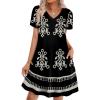 image:imageWIHOLL Boho Summer Dresses for Women Casual Loose T Shirt Dress with Pockets Beach Vacation Outfits S4XL06black Ethnic