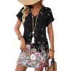 Black Ditsy Floral